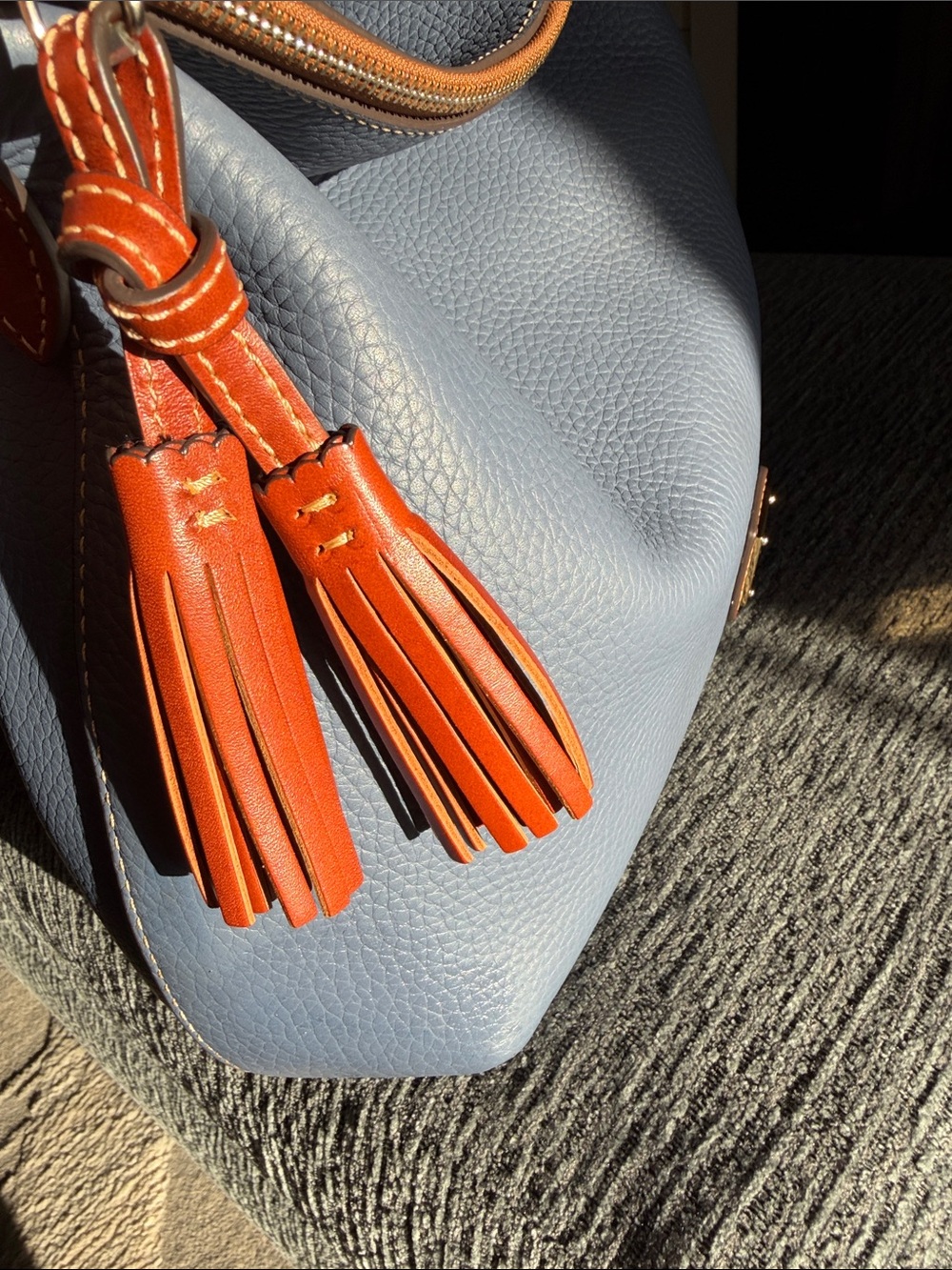 Dooney and Bourke Pebble Grain Twist Strap Hobo - Picture 6 of 16